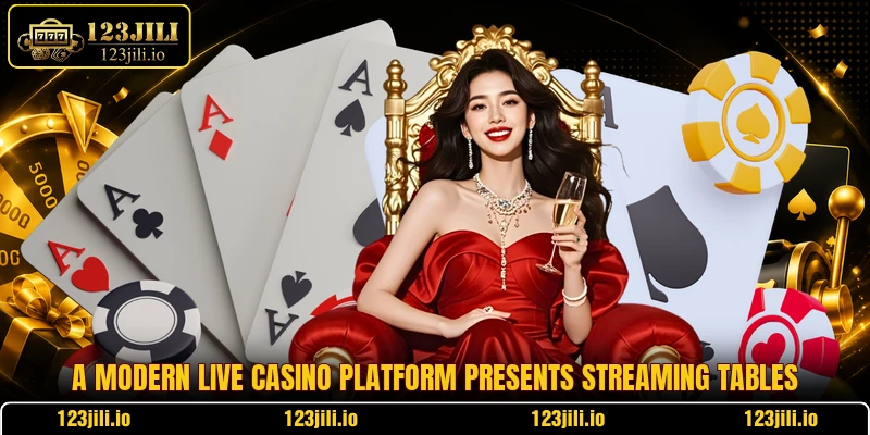A modern live casino platform presents streaming tables