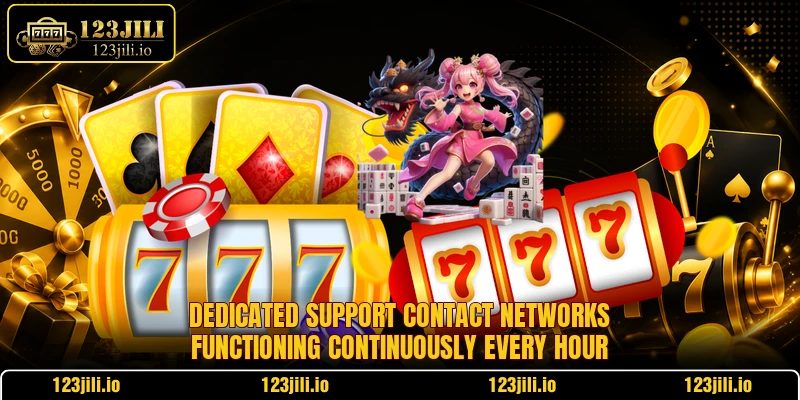 Dedicated support contact networks functioning continuously every hour
