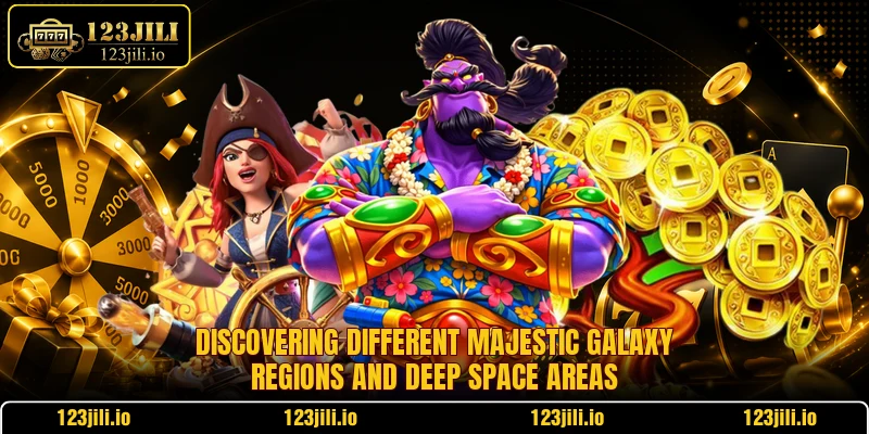 Discovering different majestic galaxy regions and deep space areas