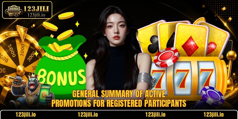 General summary of active promotions for registered participants
