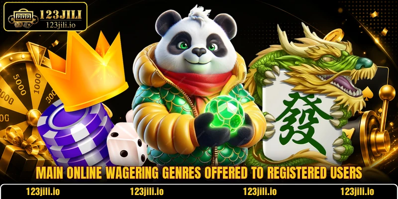 Main online wagering genres offered to registered users