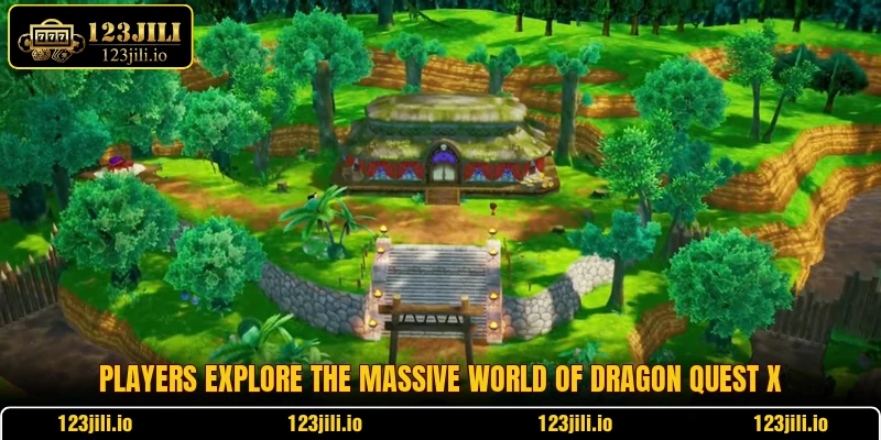 Players explore the massive world of Dragon Quest X Players explore the massive world of Dragon Quest X